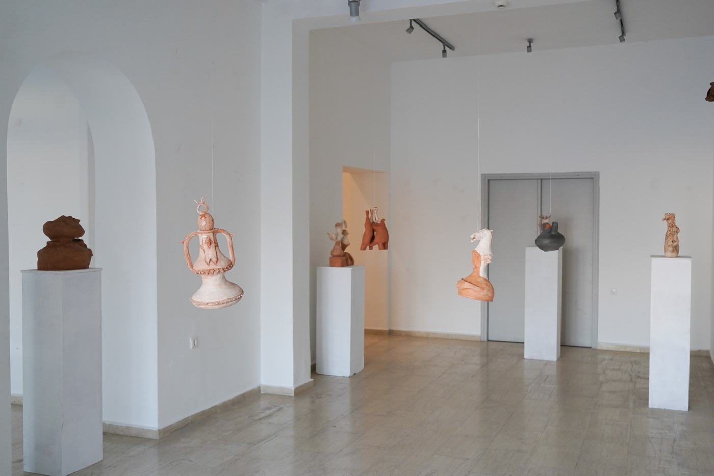 Ceramics by Maria Koubourli, installation view, Patmos, 2025